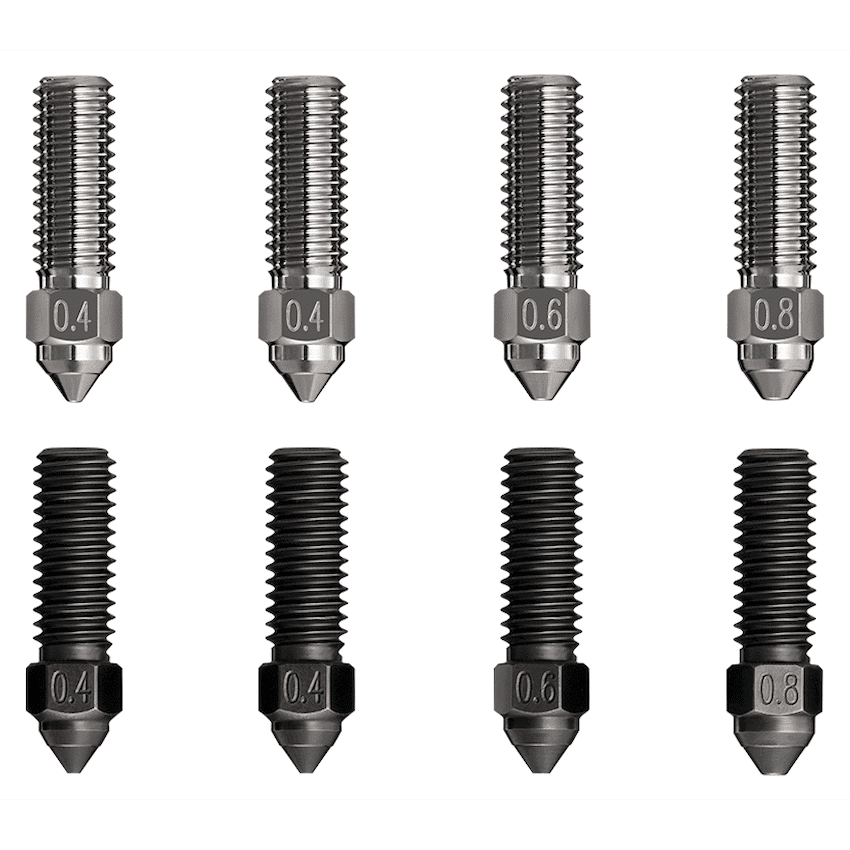 Creality High Flow Nozzle Kit 8 Pc K1/K1Max MK8 0.4/0.6/0.8mm