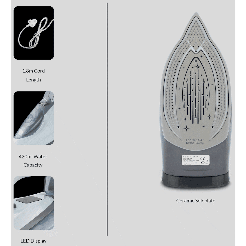 Boden Stark 2800w Digital Steam Iron