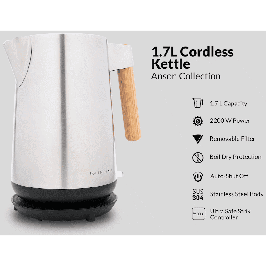 Boden Stark Anson Collection 1.7l 2000w SS Kettle