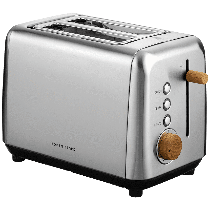 Boden Stark Anson Collection 2-Slice Stainless Steel Toaster