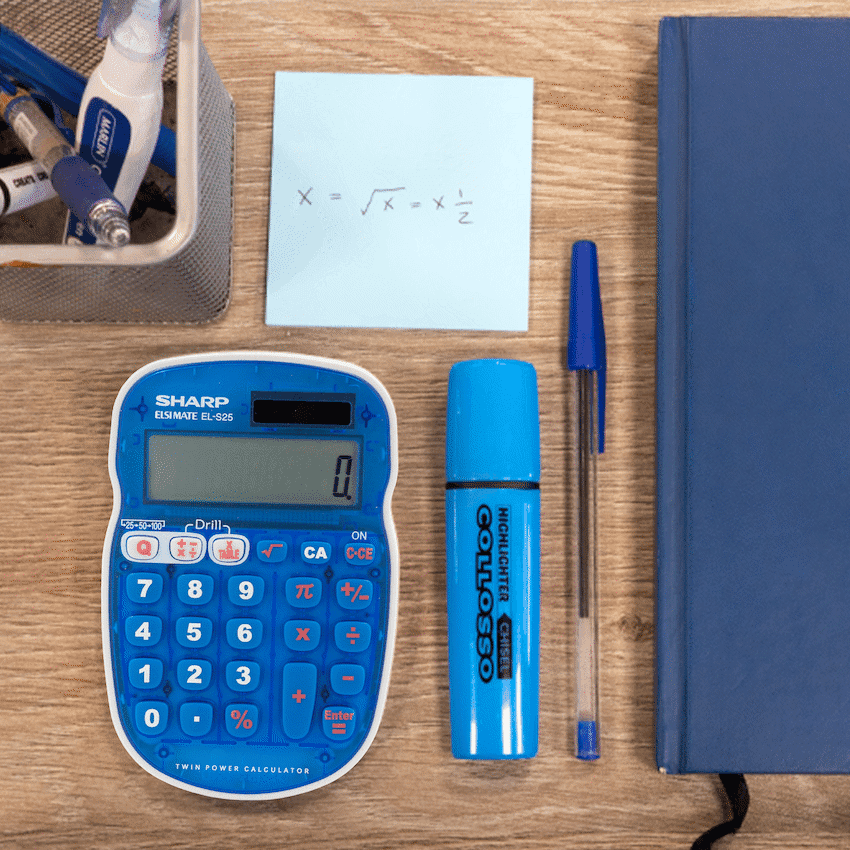Sharp EL-S25 Calculator - Blue - Blister