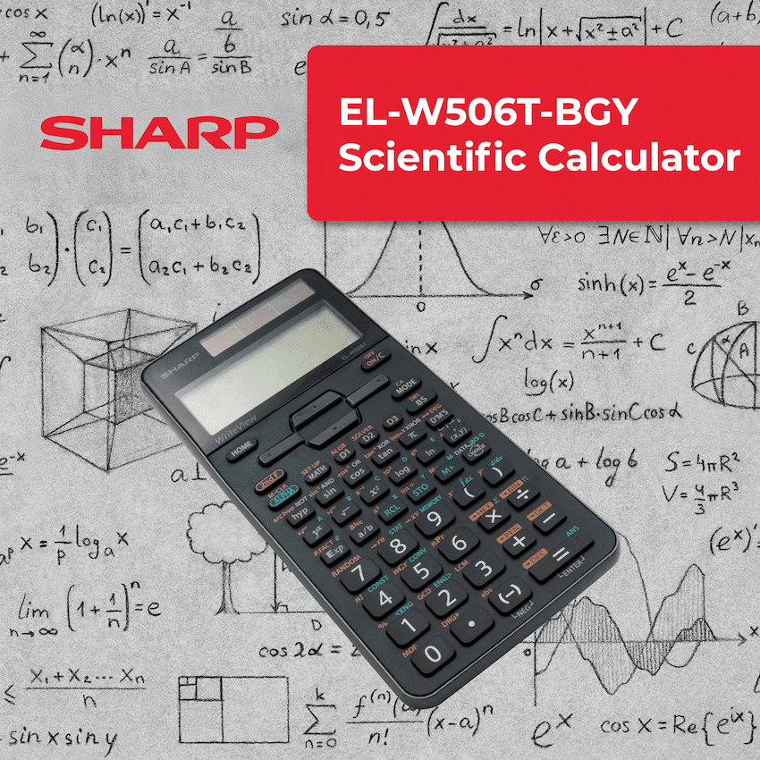 Sharp EL-W506T-BGY Scientific Calculator - 640 functions