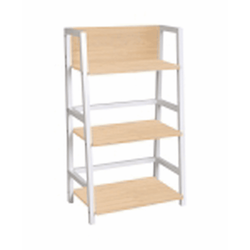 Everfurn Orchid Bookshelf with Powder-Coated Steel Frame