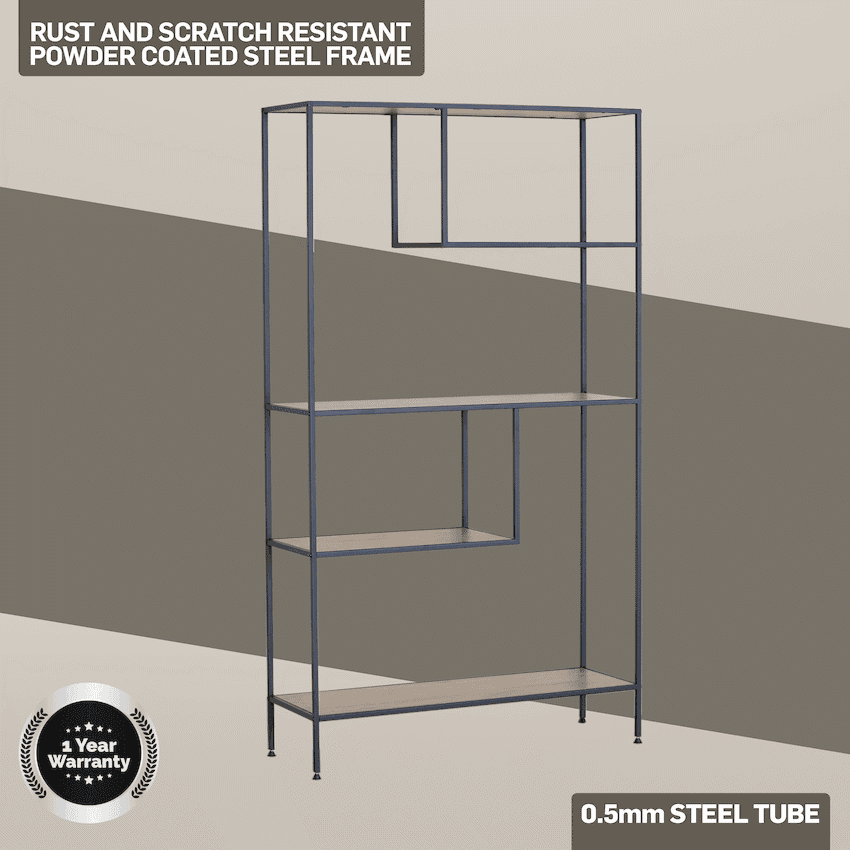 Everfurn Felix Bookshelf - Oak