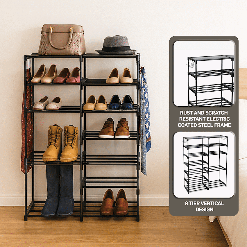 Everfurn Myra Show Rack - Black