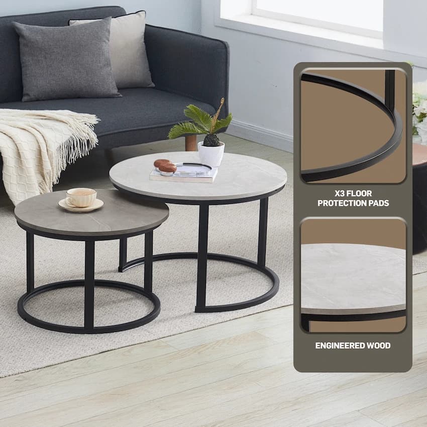 Indus Nesting Coffee Table Greyish