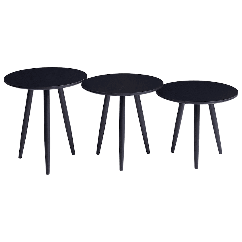 Everfurn Wooden Finish 3 - Piece Monaco Coffee Table