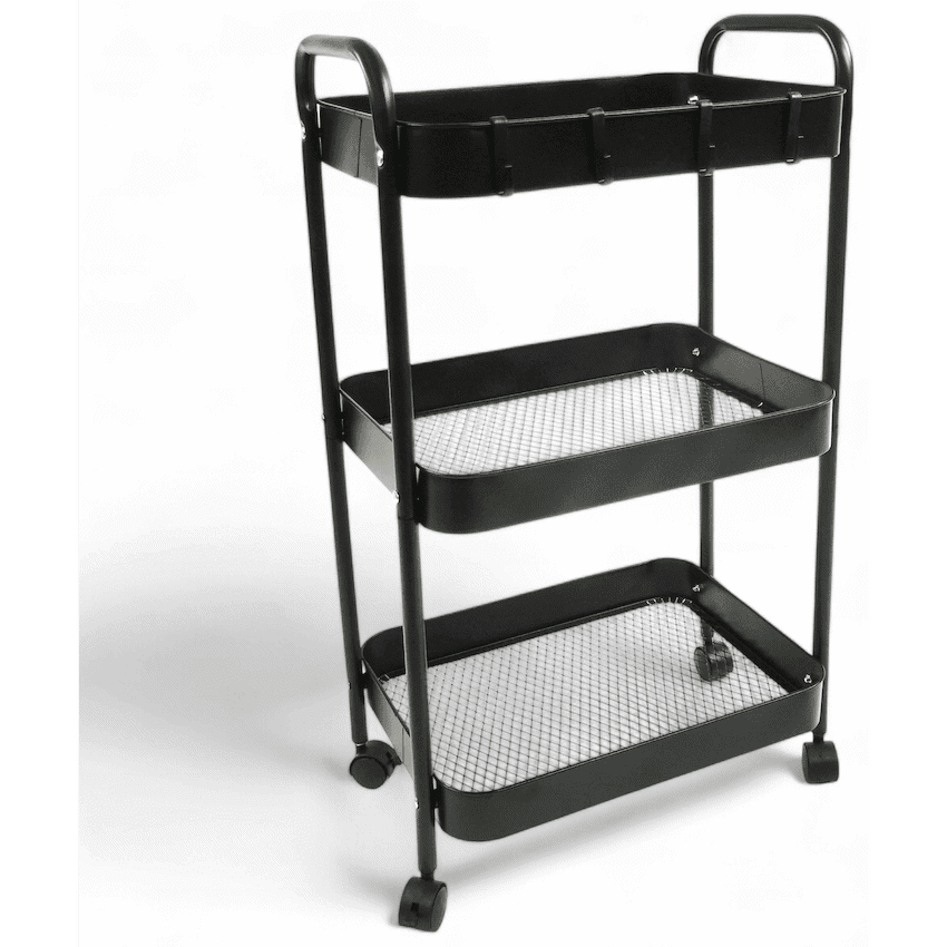 Everfurn Perth Rolling Cart - White