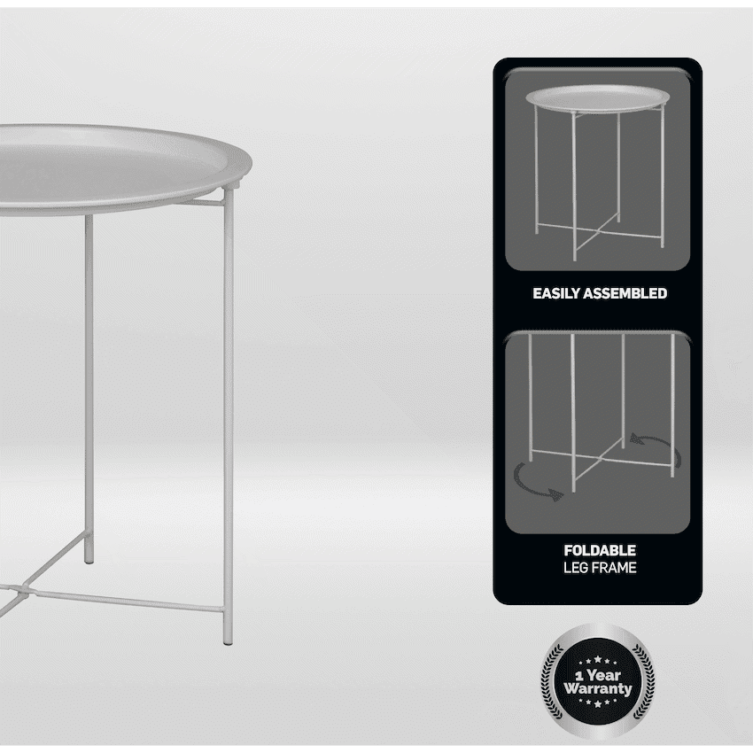 Everfurn Nala Side Table - White