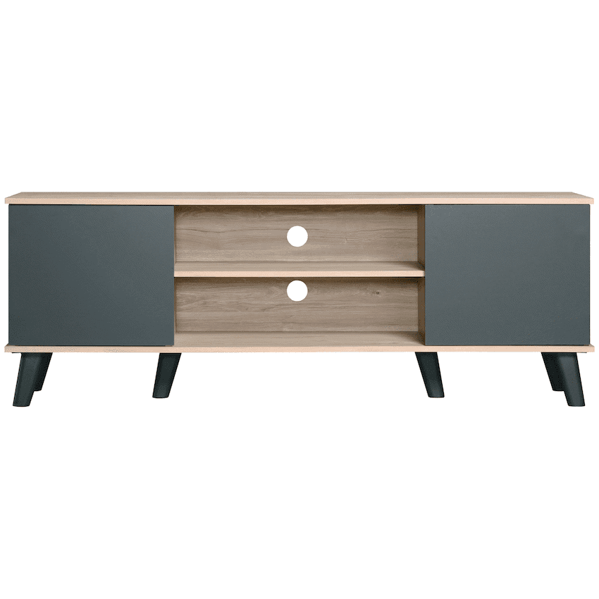 Everfurn Laurel TV Stand 1600w, Two Cupboards