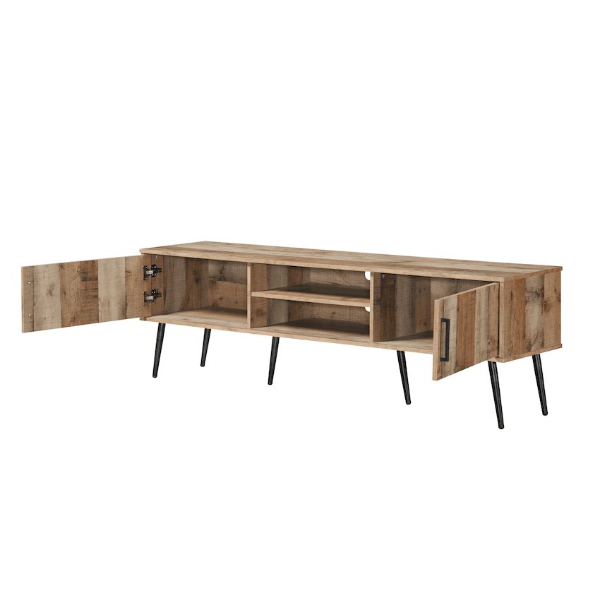 Everfurn Vernice TV Stand - 1800w with Two Cupboards