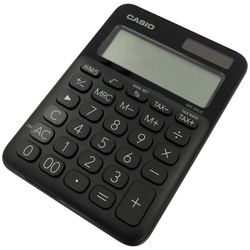 Casio MS-20UC - Desktop Calculator 12-Digit - Black