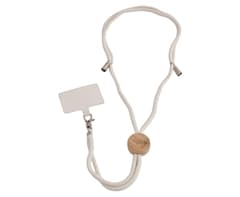 Bamboo Disc Cotton Cell Phone Holder