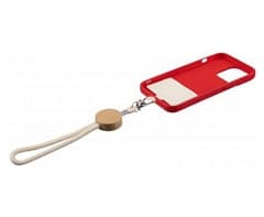 Bamboo Disc Cotton Cell Phone Holder