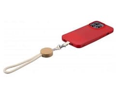 Bamboo Disc Cotton Cell Phone Holder