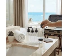 5-Piece Refillable Travel Bottle Set
