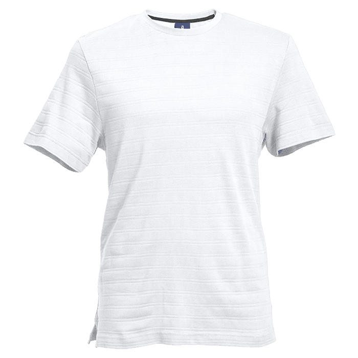 170g Pique Knit Jacquard Stripe T-Shirt