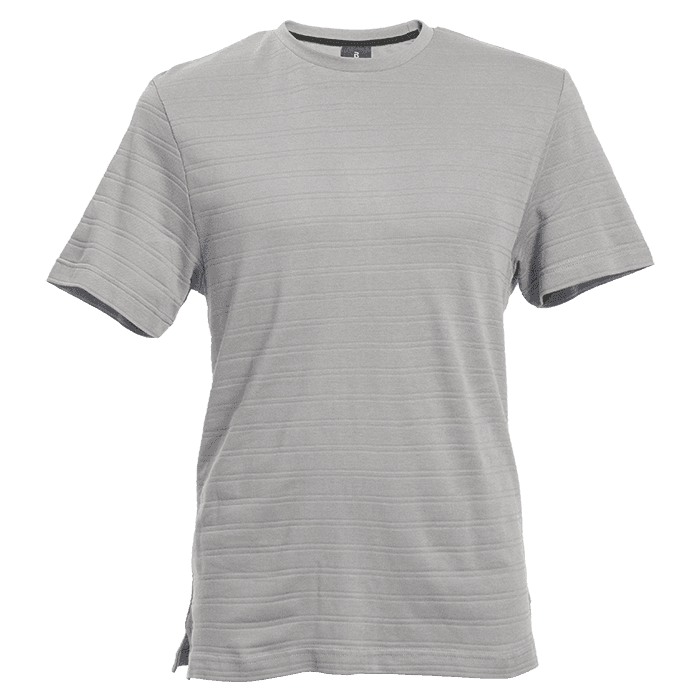 170g Pique Knit Jacquard Stripe T-Shirt