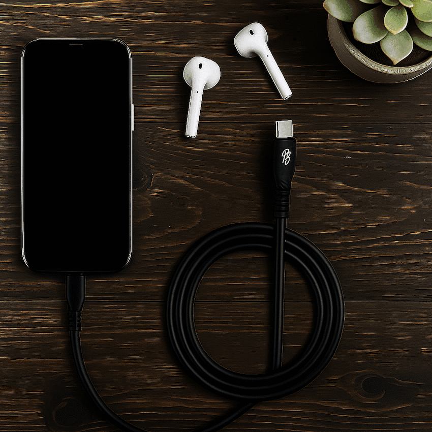 Pro Bass Fuse Series 1m Type-C to Type-C Cable - Black