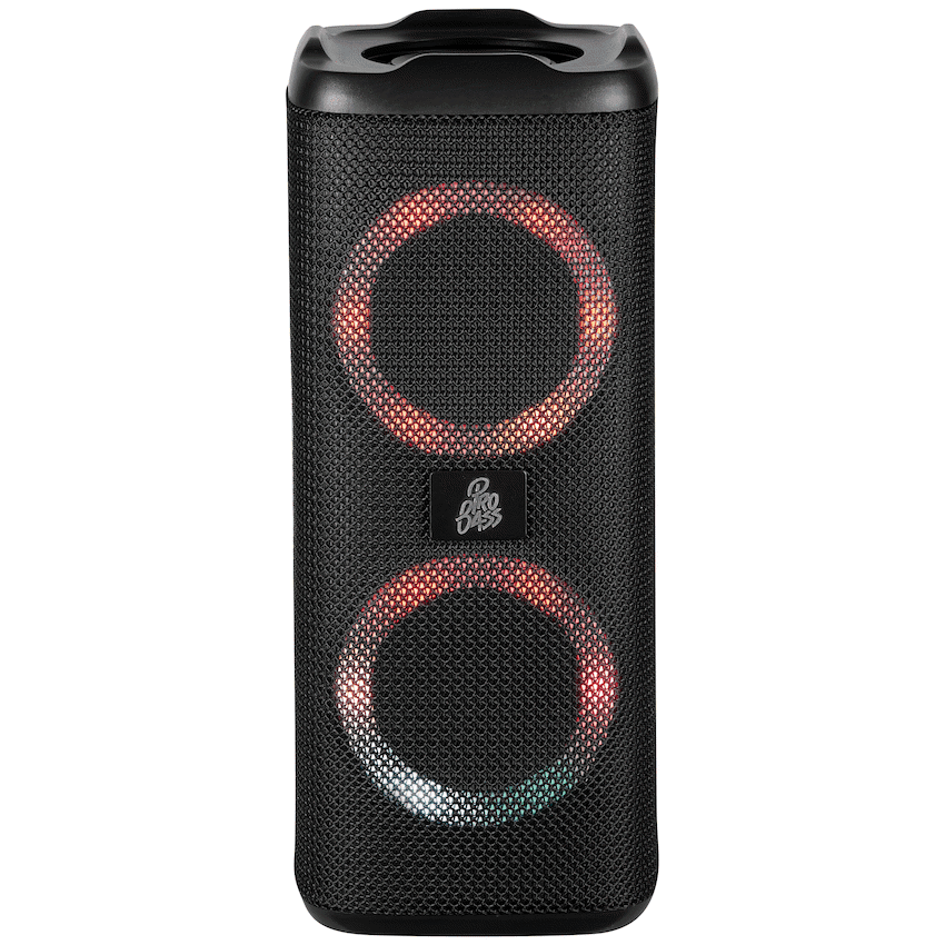 Pro Bass Pulse Box Portable Bluetooth Speaker - Black
