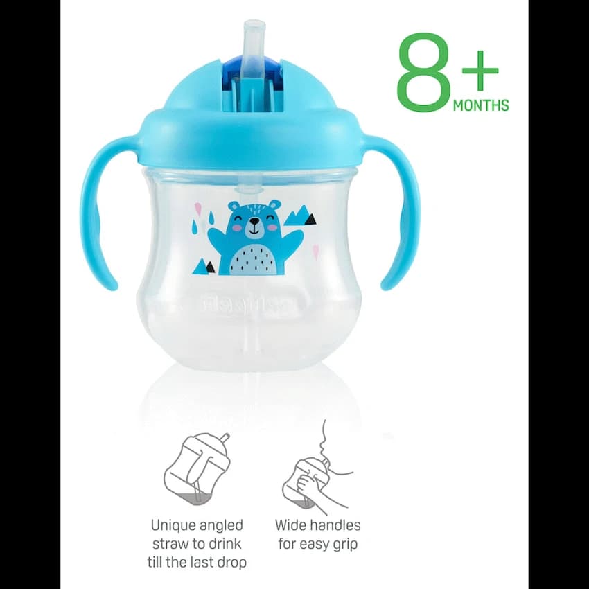 Pigeon Mag Mag Straw Cup - Matte Blue