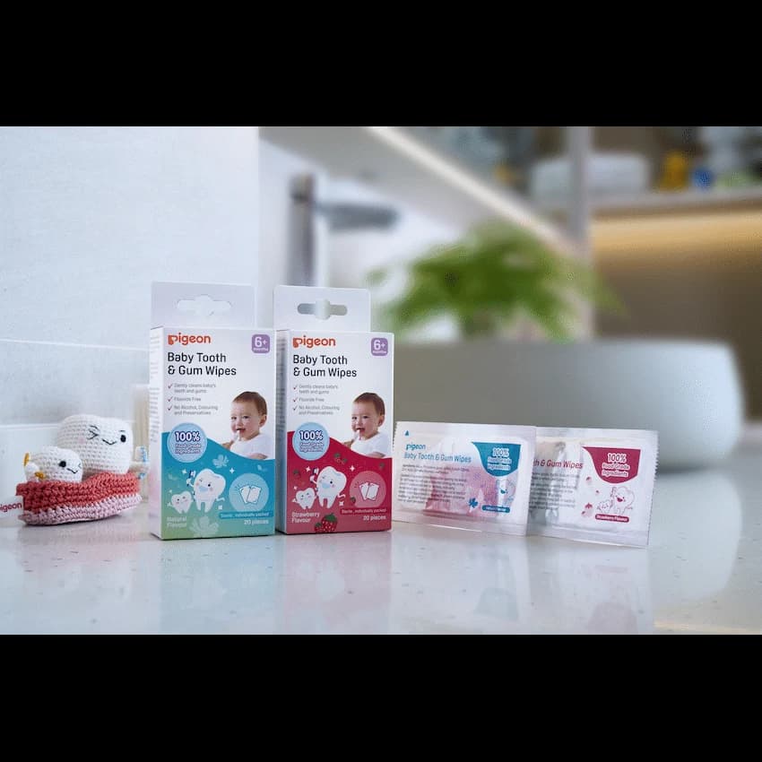 Pigeon Baby Tooth & Gum Wipes - Natural (20 Pcs)