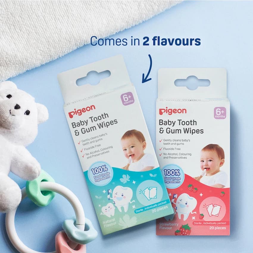 Pigeon Baby Tooth & Gum Wipes - Natural (20 Pcs)