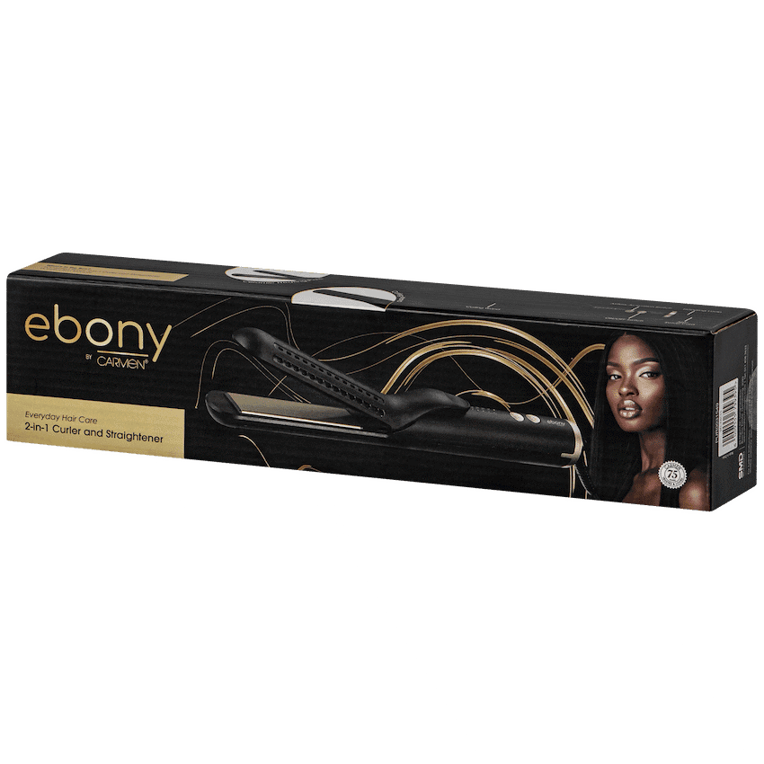 Carmen 2-in-1 Curler and Straightener - Ebony