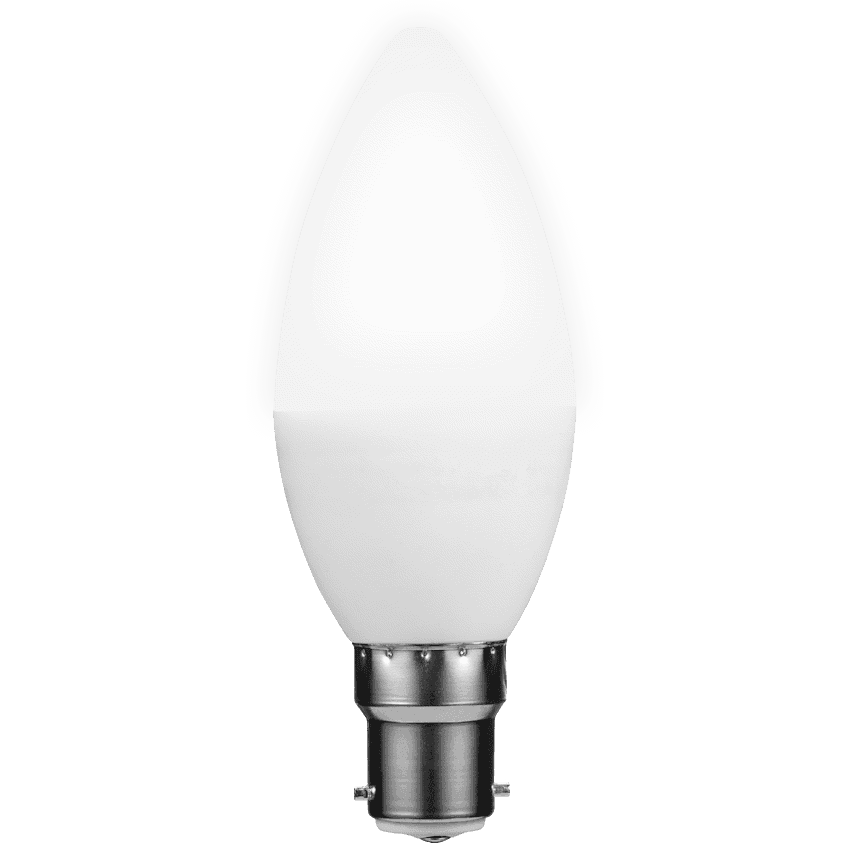 Switched 5w Candle LED Light Bulb B22