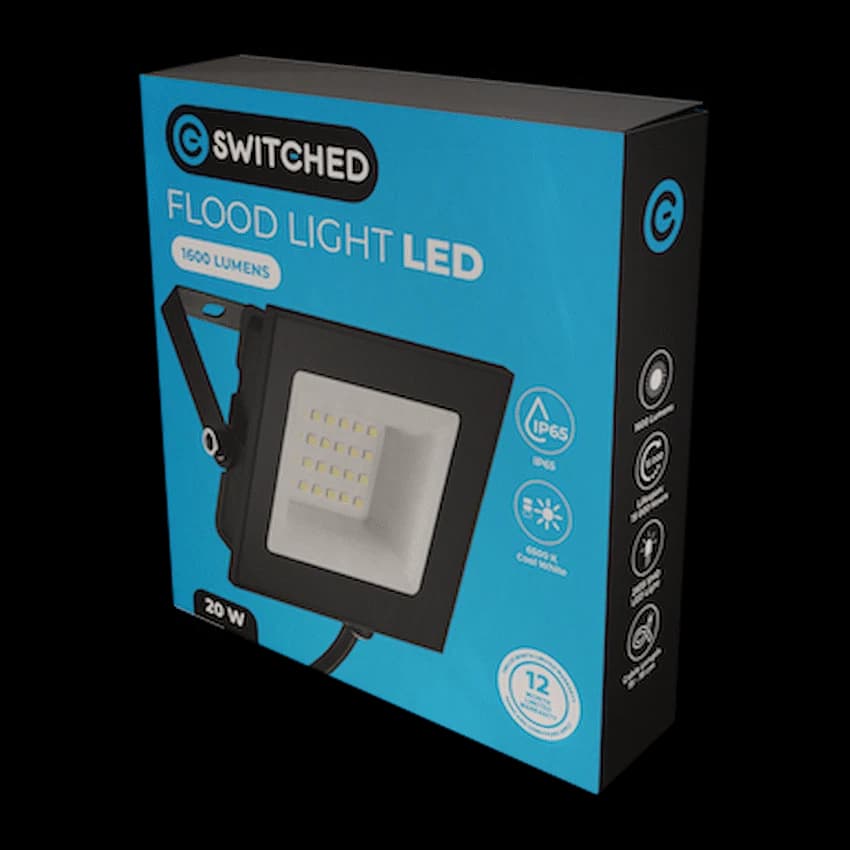 Switched 20w LED Flood Light