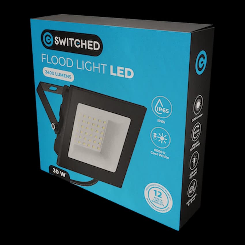 Switched 30w LED Flood Light