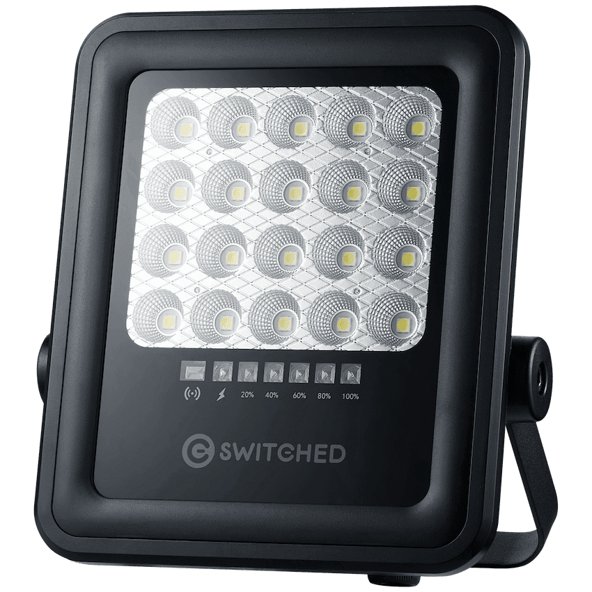 Switched Urban Pro Series - 50w Solar Floodlight with Remote