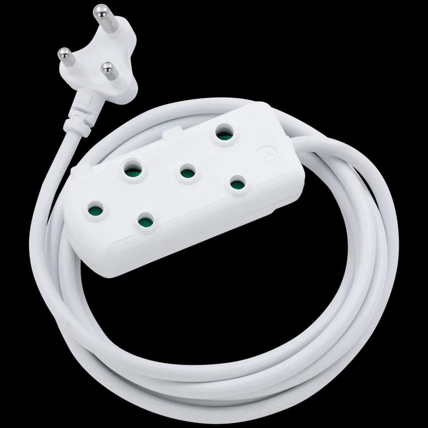 Switched Light-Duty Side-by-Side (SBS) Extension Leads 3m