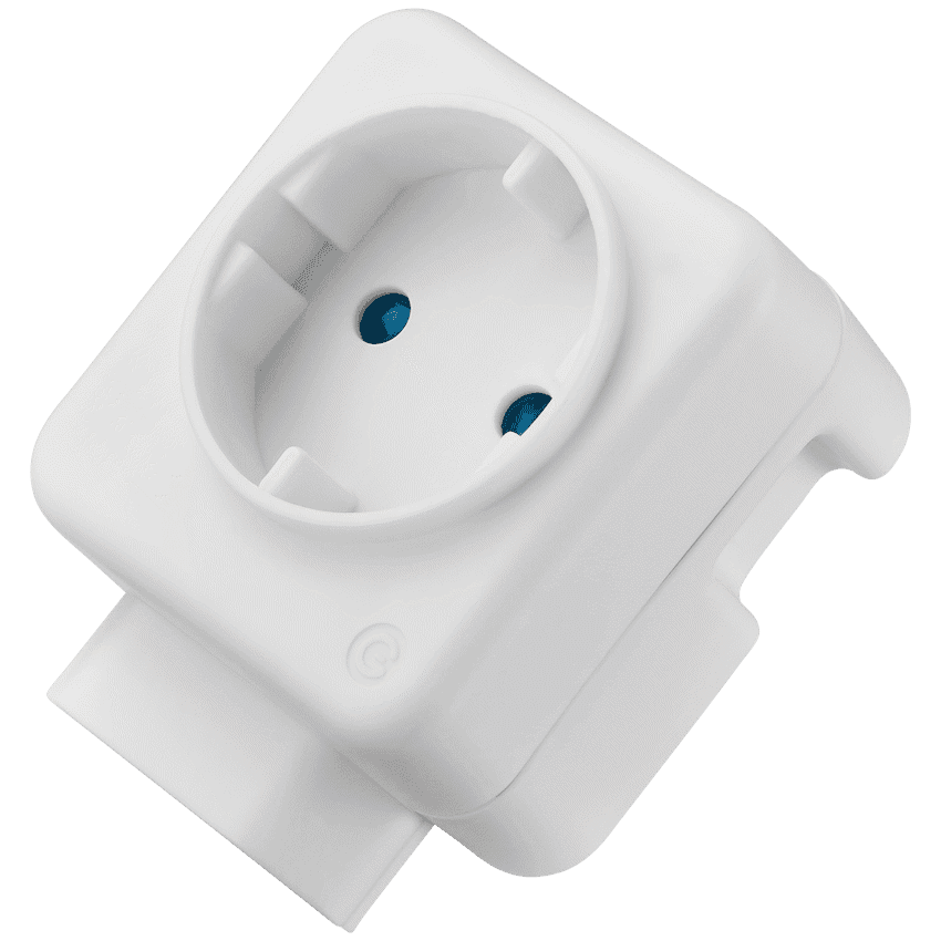 Switched 2-Way Schuko Adaptor - Top and Bottom Loader