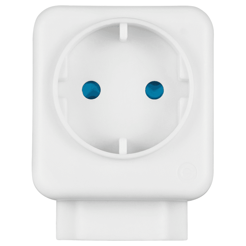 Switched 2-Way Schuko Adaptor - Top and Bottom Loader