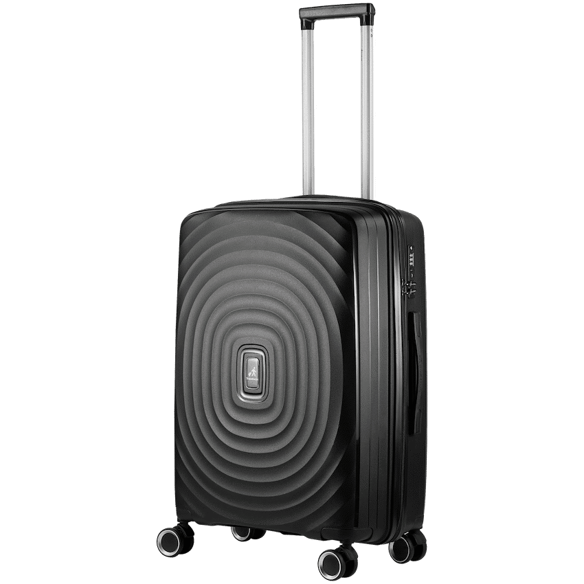 Travelwize Ripple PP 4-Wheel Spinner 55cm Luggage - Black
