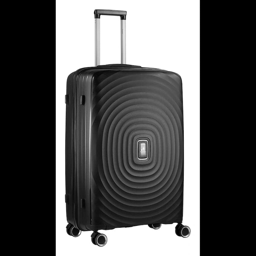 Travelwize Ripple PP 4-Wheel Spinner 55cm Luggage - Black