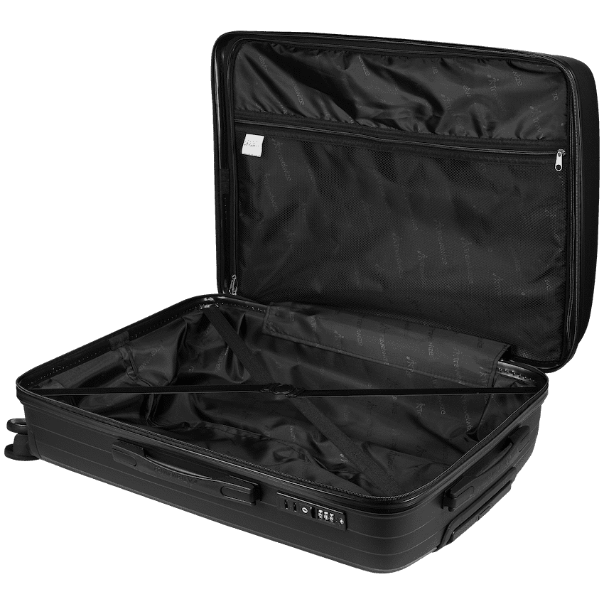 Travelwize Ripple PP 4-Wheel Spinner 55cm Luggage - Black