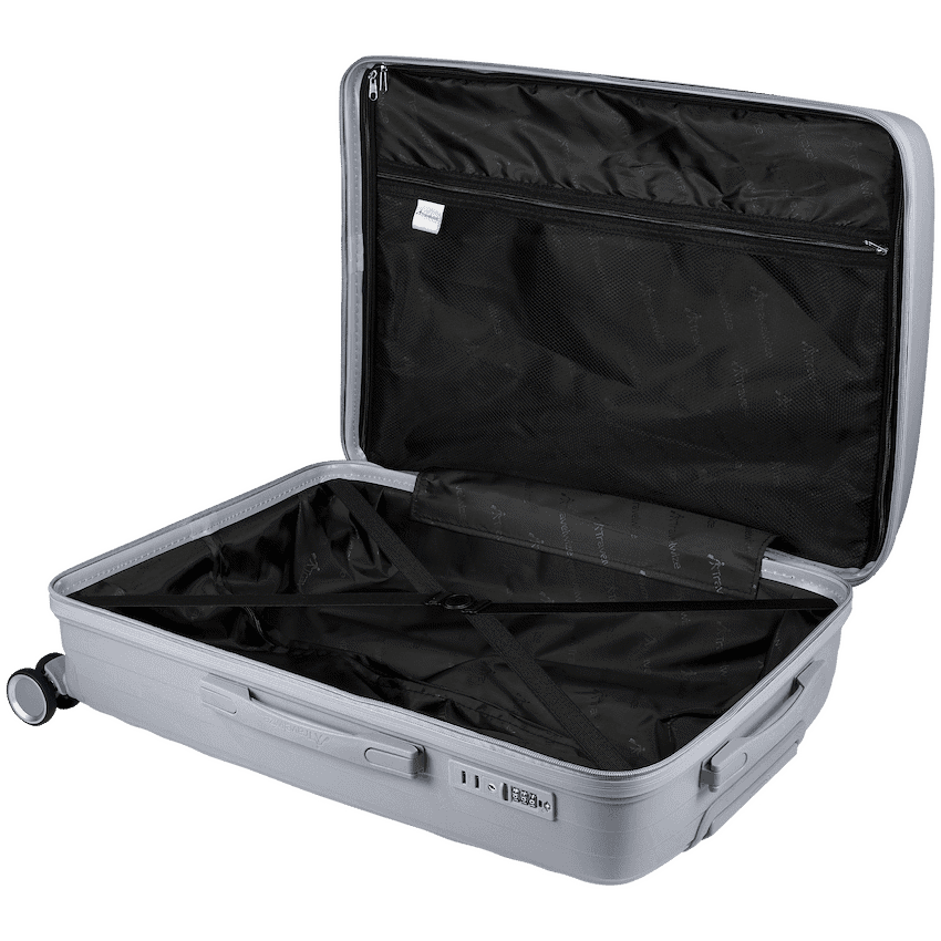 Travelwize Ripple PP 4-Wheel Spinner 75cm Luggage - Platinum