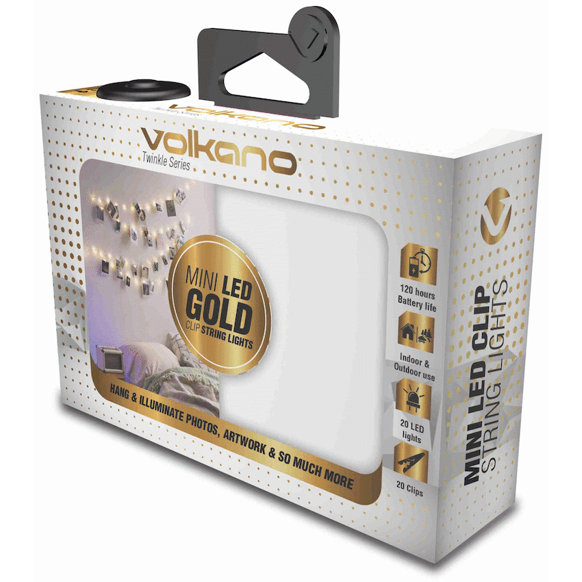 Volkano Twinkle Series Photo Clips with LED Lights