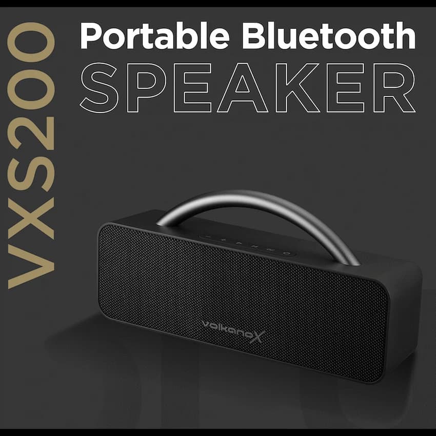 VolkanoX VXS200 Portable Bluetooth Speaker - Black
