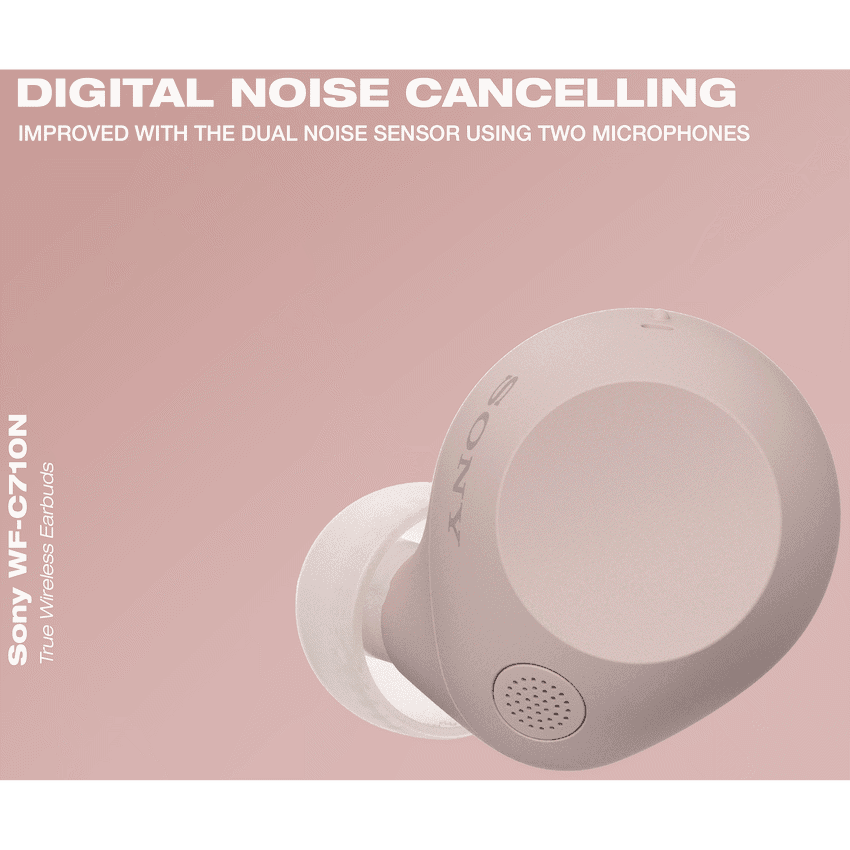 Sony WF-C710N True Wireless Earbuds (Pink)