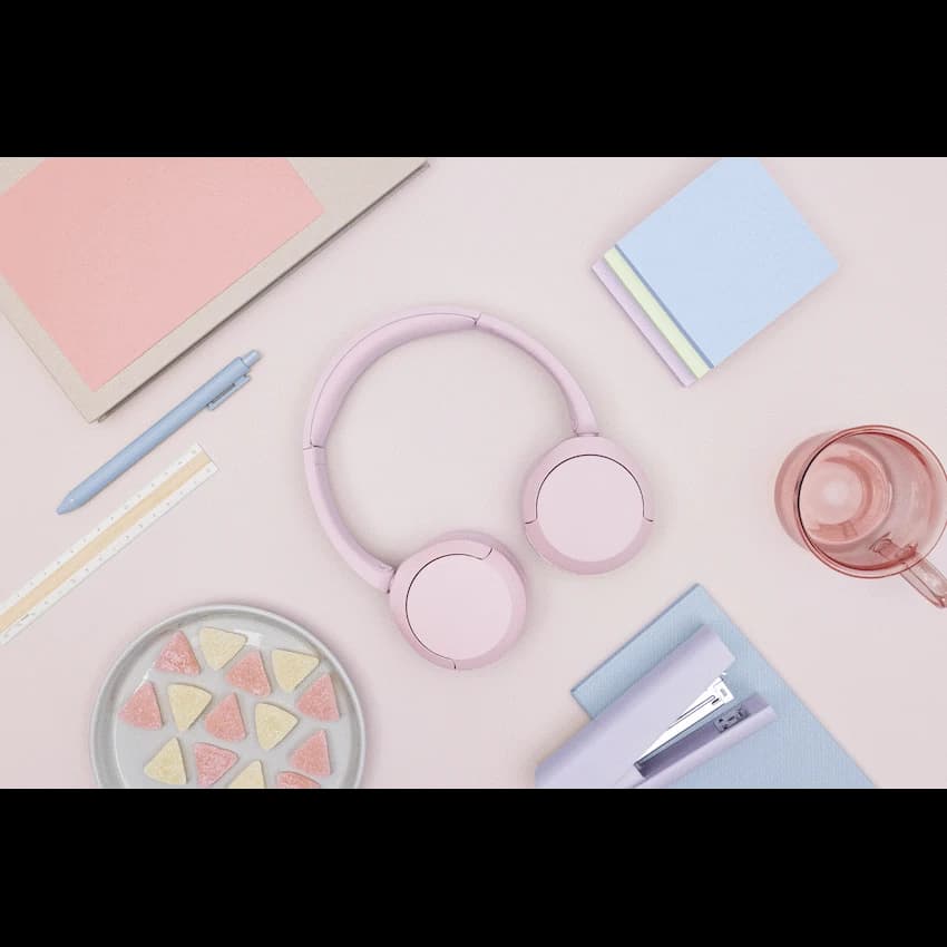 Sony WH-CH520 (Pink) Bluetooth On-Ear Headphones
