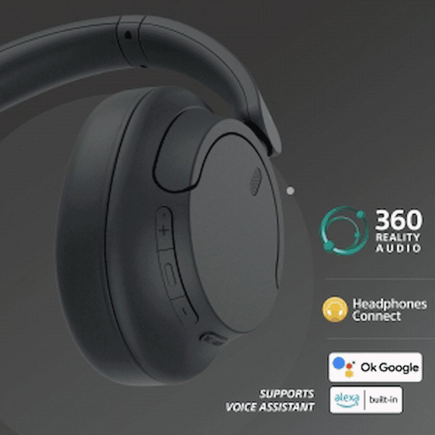 Sony WH-CH720 (Black) Noise Cancelling Over-Ear Headphones