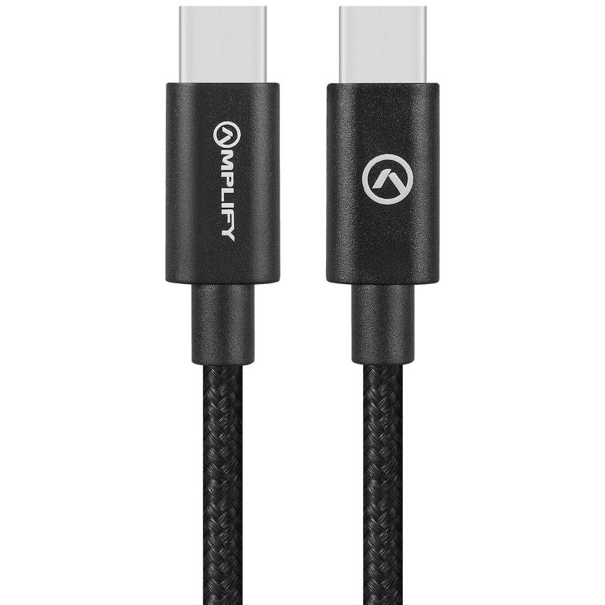Amplify Linked Series USB-C to Type-C 60W Braided Cable 1.2m - Black