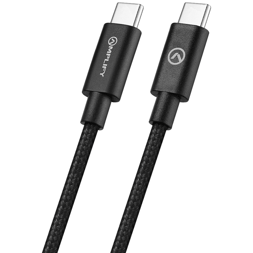 Amplify Linked Series USB-C to Type-C 60W Braided Cable 1.2m - Black