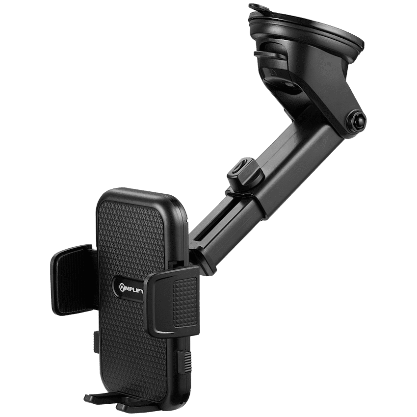 Amplify Anchor Series Extendable Car Dash Mount Phone Holder - Black