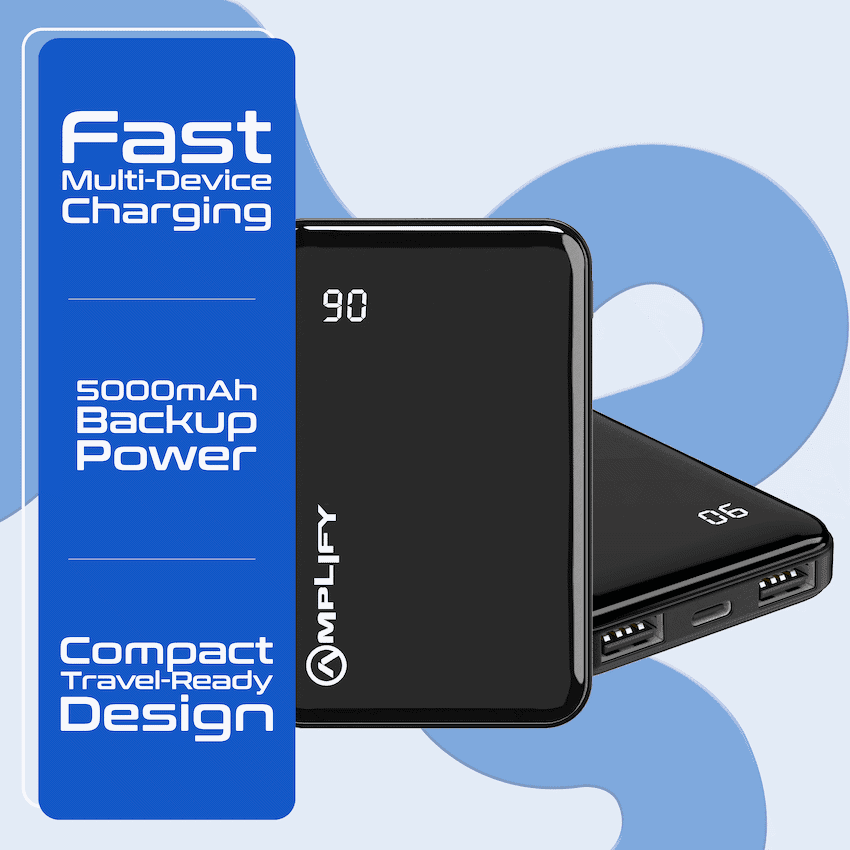 Amplify Spark 2 Series 5000 mAh Power Bank - Black