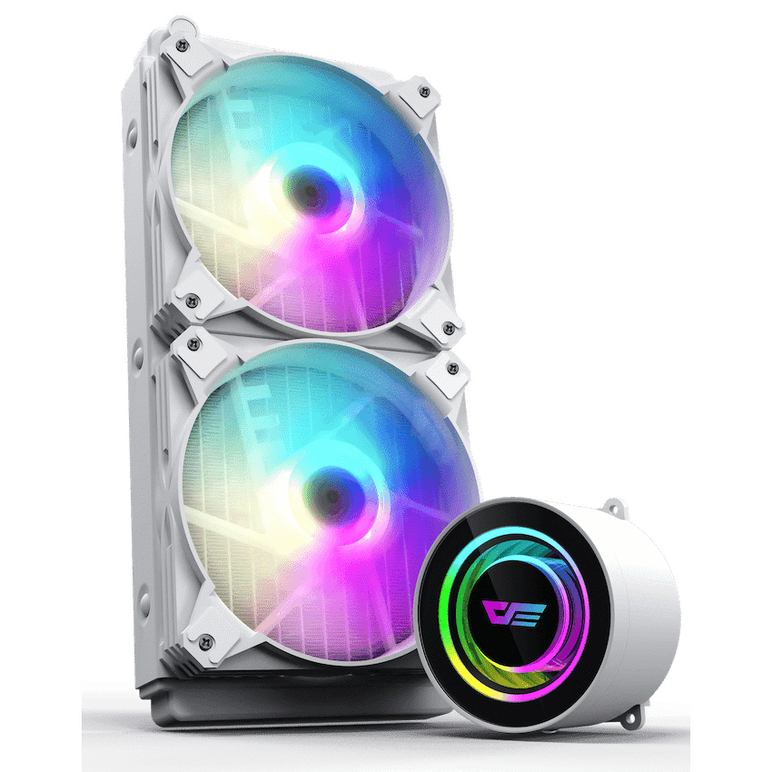 darkFlash DX240 V2.6 Liquid CPU Cooler - White