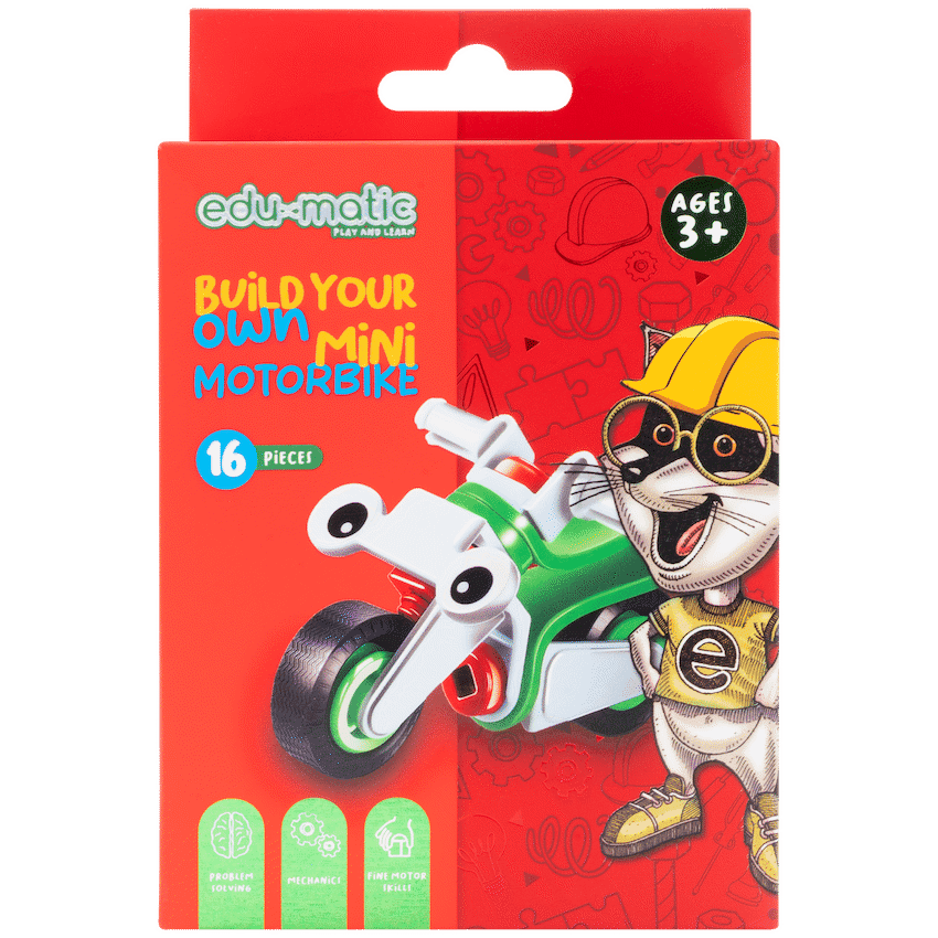 Edu-matic Flexi Build Mini Kit - Motobike - 16 pcs